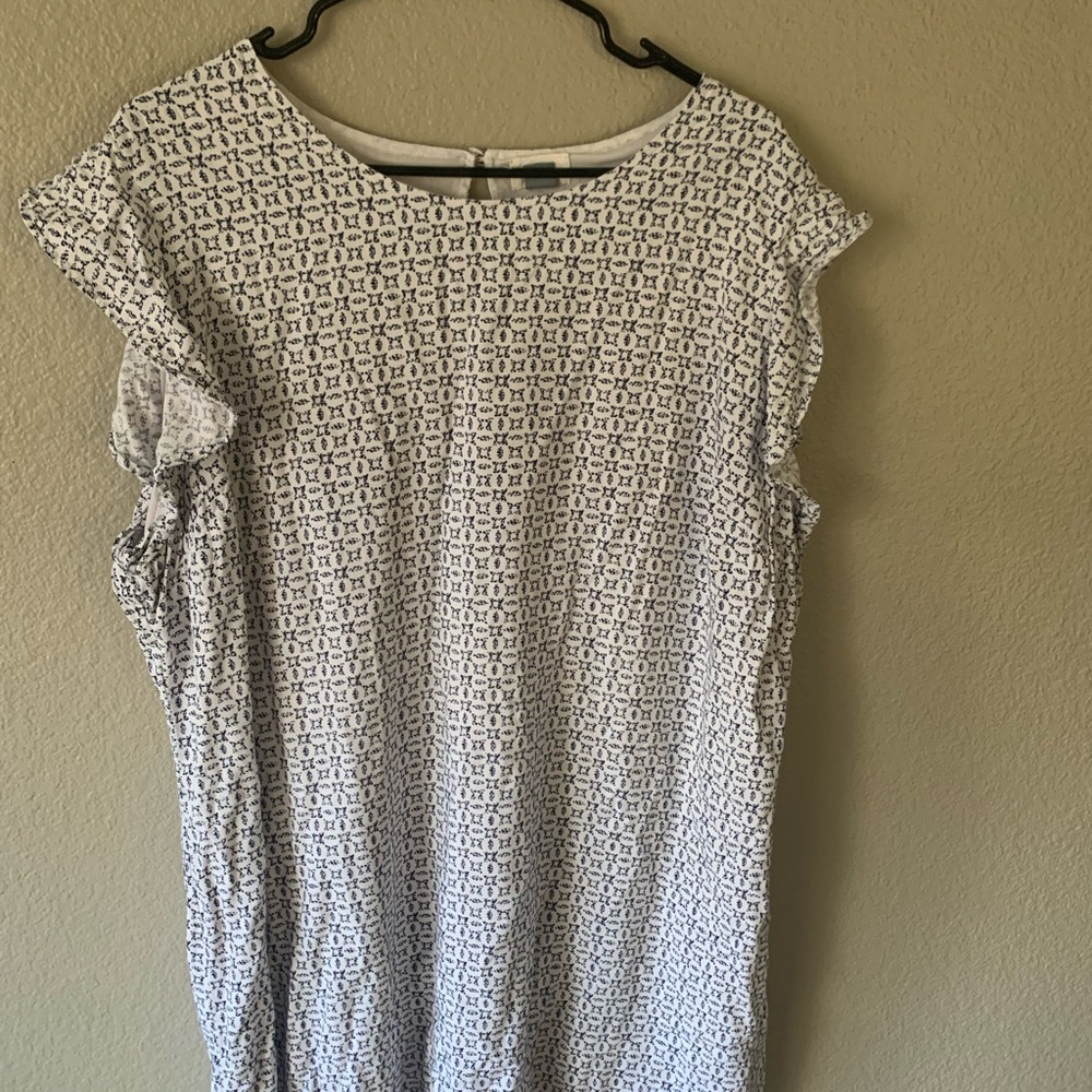 Old Navy Blue and White Dress